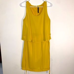 W118 Walter Baker Yellow Tieback Dress